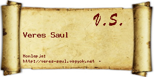 Veres Saul névjegykártya