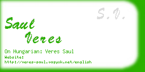 saul veres business card